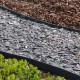 Bordure jardin Latte-Eco grise - Rouleau de 10 m - Hauteur 14 cm
