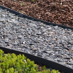 Bordure jardin Latte-Eco grise - Rouleau de 10 m - Hauteur 14 cm
