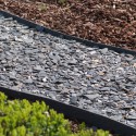 Bordure jardin Latte-Eco grise - Rouleau de 25 m - Hauteur 12 cm